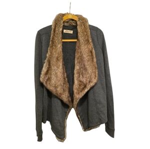 Faux Fur Trimmed Hollister Sweater